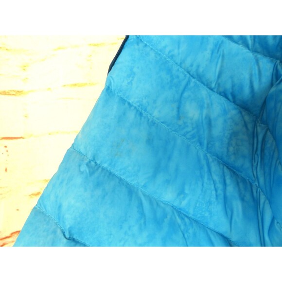 Scandinavian Explorer Down Jacket Women S Blue Ultra Light Quilted Puffer Hoodie - Picture 12 of 14